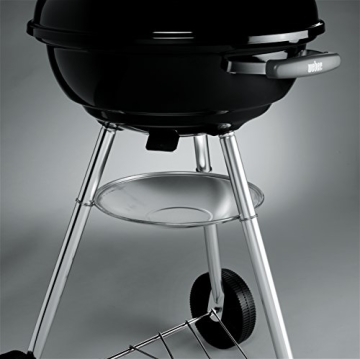 Weber 1221004 Compact Kettle, Holzkohle-Kugelgrill 47 cm, Schwarz - 7