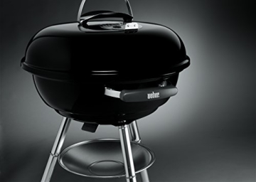 Weber 1221004 Compact Kettle, Holzkohle-Kugelgrill 47 cm, Schwarz - 8