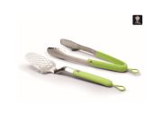 Spezial BBQ-Set Weber Style 2-teilig, Zange und Wender Edelstahl Design:Red Creole